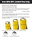Premium Waterproof Bag/Roll Top Dry Bag - Perfect for Kayaking/Boating/Canoeing/Fishing/Rafting/Swimming/Camping/Snowboarding Crafted by Montem (Yellow, 10L)
