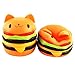 Chige Squishies Hamburger Cat Slow Rising Squeeze Doll Jumbo Cream Scented Charms Kawaii Decompression Toys for Kids/Adults Stress Relief and Time Killing (Hamburger Cat)