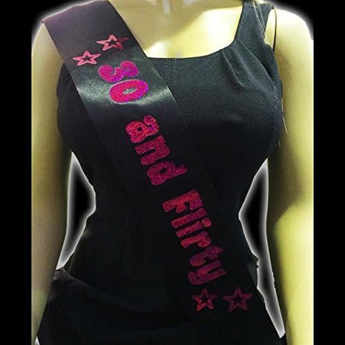 Alandra 30 And Flirty Black And Pink Sash (One Size) (Black/Pink)