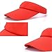 Red Sun Visors for Women and Girls, Long Brim Thicker Sweatband Adjustable Hat