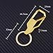 Iuhan® Fashion Black Keyfob Car Keyring Keychain Key Chain Ring Men's Business Style (Gold)