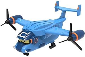 Robocar Poli Toys, Carey Carrier Sound & Light, Transport Cargo Plane Toy, Diecast Vehicle Storage Airplane, Kids Toys for Ages 3 and up