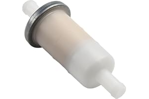 2-Pack In-Line Fuel Filter for Honda CBR600,CBR900RR,CBR1000F,Hawk 650,GL1500,GL1200,VTX1300R/S and More - 3/8" Fuel Line - R