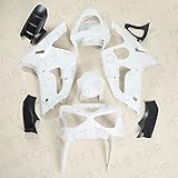 HTTMT K0603- Fairing Compatible with Kawasaki Ninja ZX6R ZX-6R 636 03 04 2003 2004 Injection ABS Unpainte