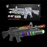 Fun Central AT758 LED Carbine Toy Gun, Carbine Light Up LED Gun, Toy Carbine LED Gun-for Party Favors, Gifts, Prizes, Rewards, Giveaways