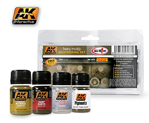 Heavy Muddy Enamel Paint Set (78, 79, 80, 81) AK Interactive