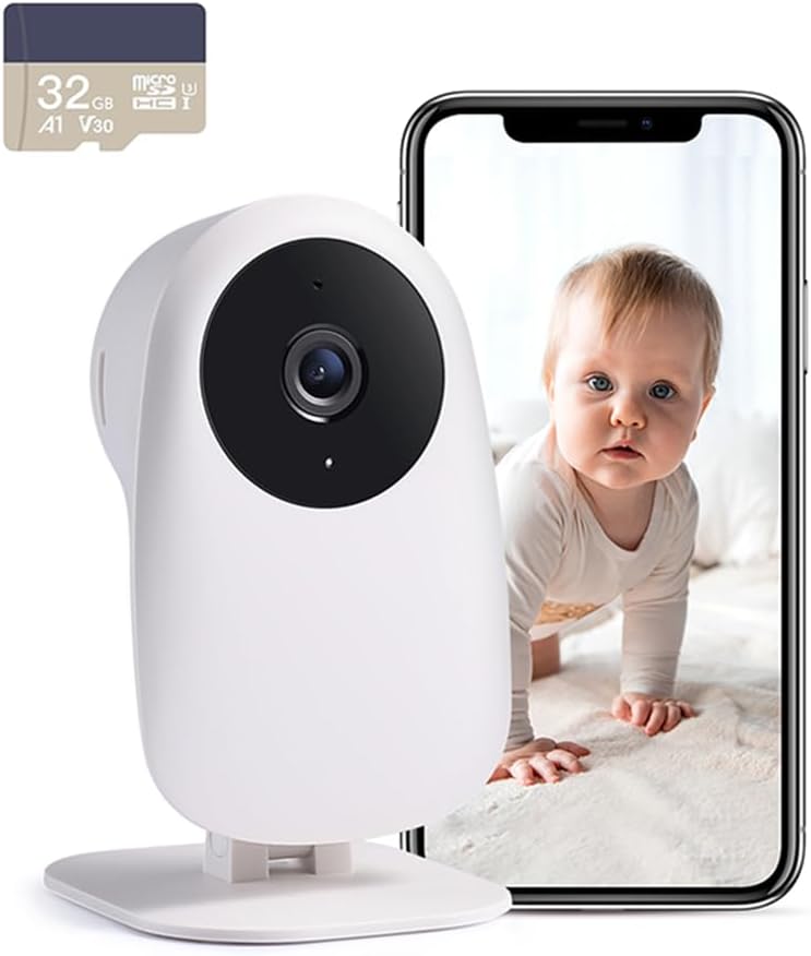 nooie Baby Monitor 2K HD Camera Night Vision Cry Motion Alerts 2-Way Audio Alexa