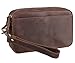 Polare Full Grain Leather Men Purse Wallet Clutch Pouch Handbag Wrist Bag Shoulder Bag