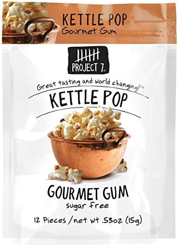 Project 7 Gourmet Gum - Kettle Pop 15g (2 Packs)