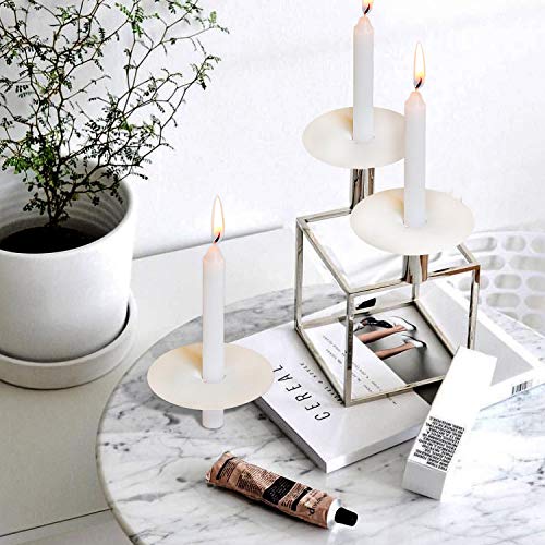 200 Church Candles with Drip Protectors No Smoke Vigil Candles