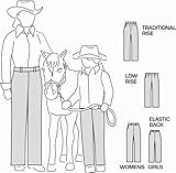Suitability 2250 Womens & Girls Western Showmanship Show Pants Sewing Pattern