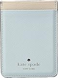 Kate Spade New York Double Sticker Phone Pocket, Shimmer Blue/Tusk, One Size