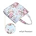 Lvtree Tote Shoulder Bag Handbag, Foldable Wallets Purse Bag for Outdoors Gym Hiking Picnic Travel Beach, Blue Rose