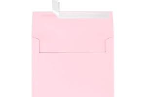 LUXPaper A7 Invitation Envelopes | Peel & Press | 5 1/4" x 7 1/4" | Candy Pink | 80lb. Text | 50 Qty