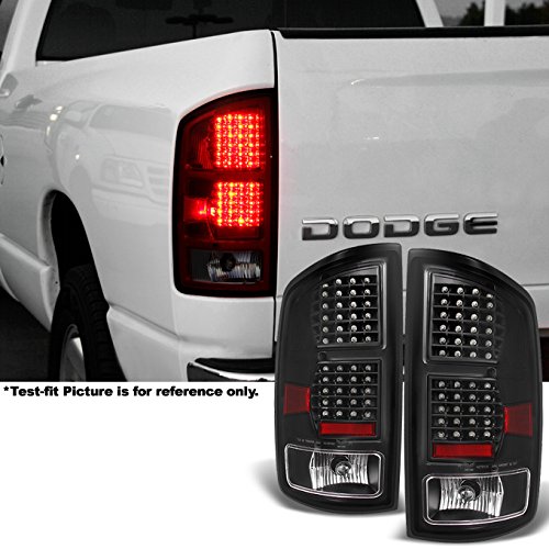 2002 2003 2004 2005 2006 Ram 1500 | 2003-2006 Ram 2500 / 3500 LH + RH Side Black LED Taillights Pair