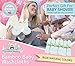 Brooklyn Bamboo Organic Bamboo Baby Washcloths (Pack of 6) Premium Quality Extra Soft & Highly Absorbent Face Towels (10 x 10 Inches Reusable Wipes) - Perfect Cloth for Sensitive Skin of all Age, Blue