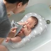 KAKIBLIN Baby Bath Mat, Baby Bath Pad, Soft Anti-Slip Babies Baths Insert | Baby Bathing Cushion for 0-6 Month Infant Baby, (Cloud)