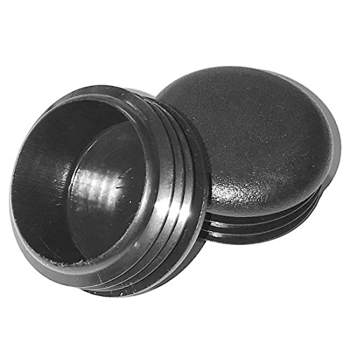 SBDs (Pack of 4) 1-3/4" 1.75 Inch Round Cap Plugs (14-20 Ga 1.59"-1.68" Tube ID) Ribbed -Life Fitness \ Hammer OEM# 8078002 or 3119302 replacement Plugs | FENCING Tubing Plugs | POLARISI RANGER Bumper - Thumbnail 4