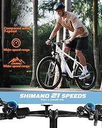 Qlife Racer Electric Bike for Adults - 21-Speed