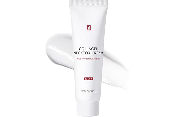 TOSOWOONG Collagen Necktox Cream with Collagen and Hyaluronic Acid, Korean Skin Care, 50ml, 1.69 fl. oz.