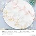 Barogirl Wedding Headpiece Rose Gold Bride Flower Hair Vine Pearl Bridal Crystal Headband for Women (Rose Gold)