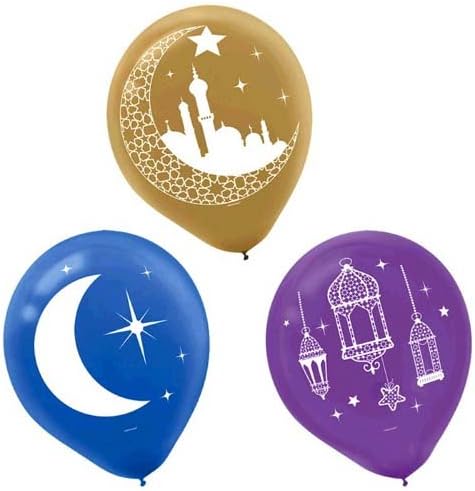 Eid Mubarak Latex Balloons (15ct)