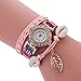 CdyBox Women's 6 Pack Inlay Diamond Wrist Watches Wrap Around Bracelet Analog Quartz Dress Wrist Watches Gifts