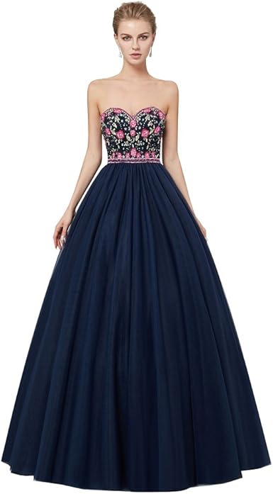 navy blue sweet 16 dresses