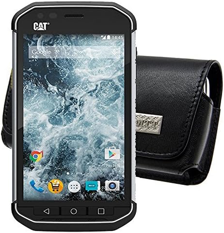 MTT horizontal bag for Caterpillar CAT S30, leather case, mobile phone case with clip and safety loop