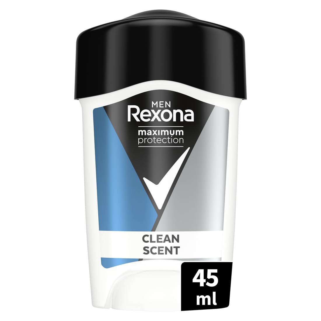 Rexona Men Maximum Protection Deodorant Cream Clean Scent Anti Perspirant with 3x Protection for Stress, Heat and Movement 45 ml