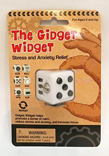 The Gidget Widget Fidget Cube White and Black Stress Anxiety USA