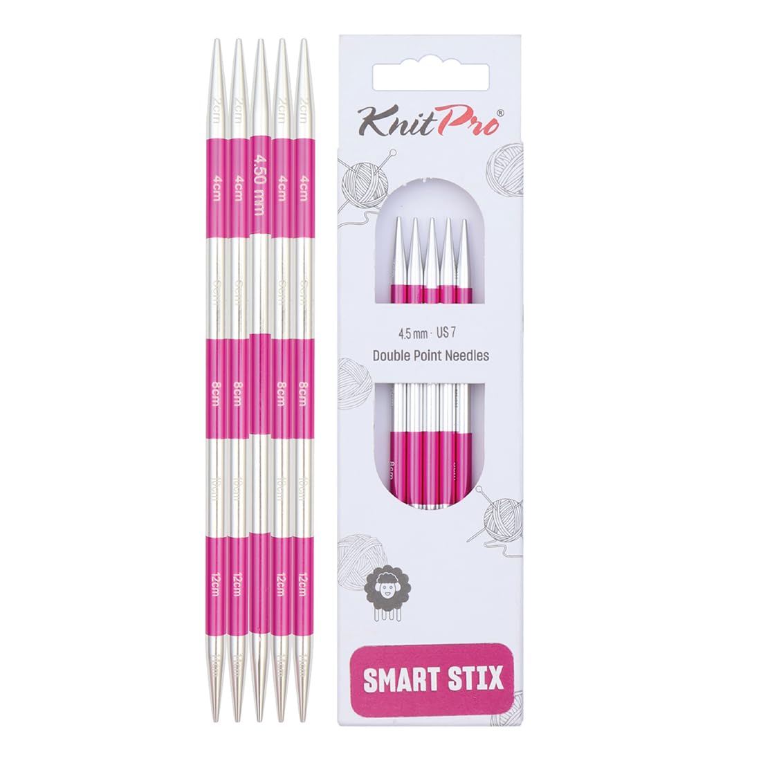 KnitPro Smartstix Double Pointed Needles 5.5" (14cm) | 4.50mm