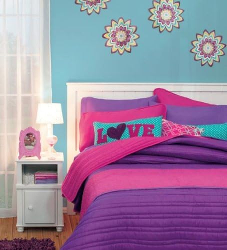 Special Collection ' Basic Frambuesa' Reversible Comforter and Mora Microfiber Sheet Set (Full) 5 Pcs Best Quality Good Design Fantastic Colors Imported Percale 50% Cotton 50% Polyester