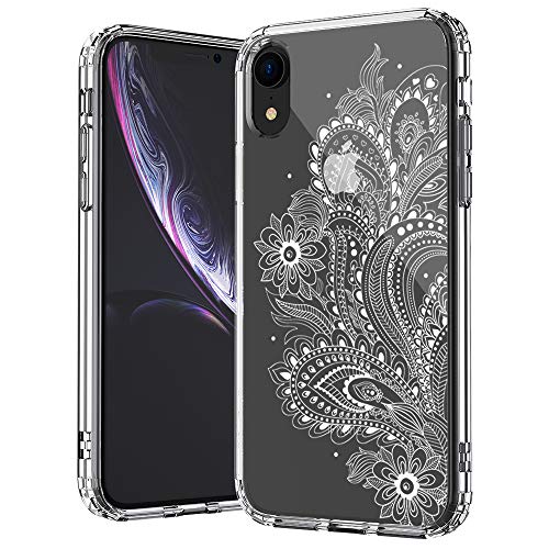 Buy MOSNOVO White Floral Henna Paisley Flower Pattern Designed for