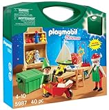 PLAYMOBIL Santa’s Workshop Carrying Case Playset, Baby & Kids Zone