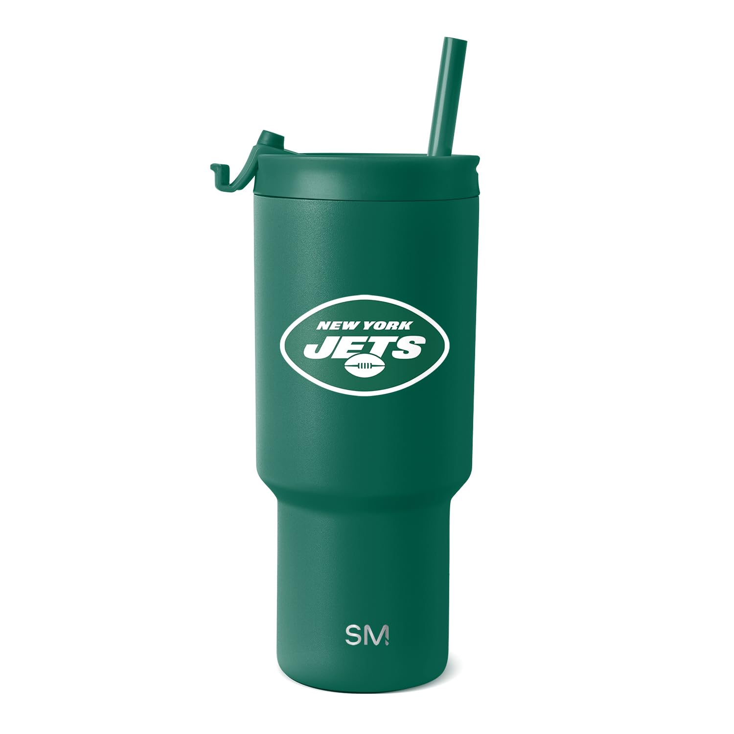 Simple Modern Officially Licensed NFL New York Jets 30 oz Tumbler with Flip Lid and Straws | Insulated Cup Stainless Steel | Gifts for Men Women | Trek Collection | New York Jets Image
