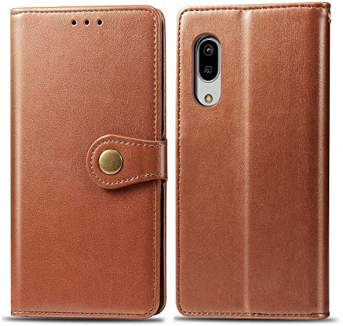 Aquos Sense3 Lite Sh Rm12 ケース 手帳型 ブラウン カード 三つ 収納 スマホケース ストラップ 祝日 付き シャープ アクオス 手帳ケース 横開き 携帯ケース 滑り防止 おしゃれ Puレザー センス3ライト デザイン 純色 耐衝撃 シンプル 合皮 マグネット カバー