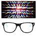 EmazingLights Diffraction Prism Rave Glasses (Black, Transparent Lens)