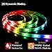 SOLMORE LED Strip Lights Battery Operated 2m/6.6ft 5050 SMD 60LEDs Color Changing RGB LED Light Strip Flexible LED Strip Kit Waterproof Strip Lighting for Home Bedroom DIY Party Indoor Outdoor (2Pcs)