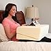 Lavish Home Folding Wedge Supportive Memory Foam Pillow with Cover-for Pregnancy, Acid Reflux, Snoring, Back Pain and Better Sleep, 31
