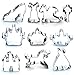 Princess Royal Kingdom Cookie Cutter 10 Piece Set, Premium Food-Grade Stainless Steel, Dishwasher Safe