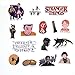 66pcs Stranger Things PVC Waterproof Cartoon Sticker for Scrapbooking Album Skateboard Wall Guitar Stickers