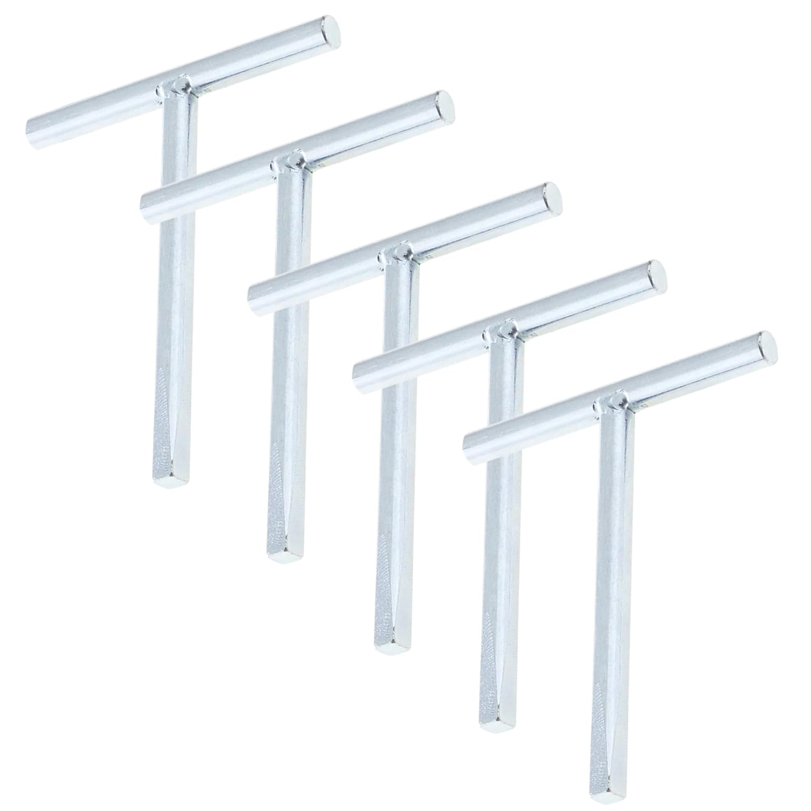 Budget Lock Taper T Tee Bar Key for Loft Hatch, Access Panel, Metal Door, Coach Builder Horse Box - Spare Metal Key (5)