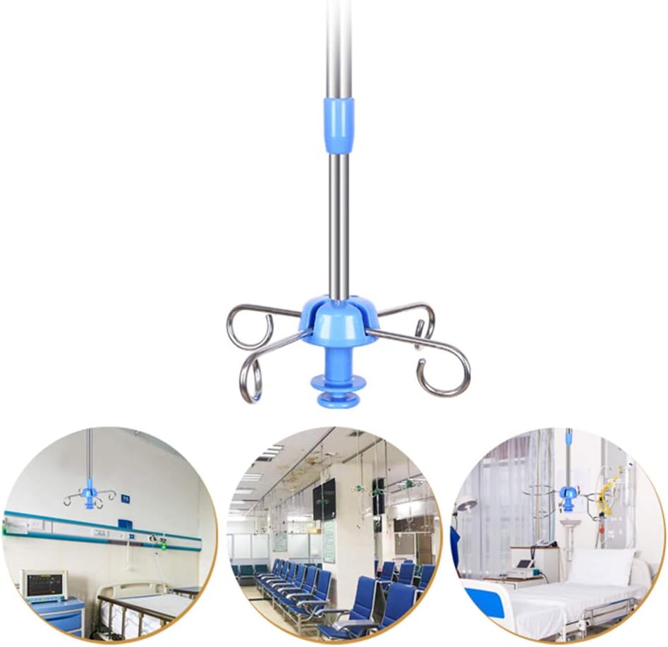 tripod Medical IV Infusion Bottle 59.1in Slide Rail Rack, 1