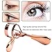 Eyelash Curler - WantGor Black Advanced Silicone Pressure Pad Eyelash Curler With 5 Silicone Refill Pads, No Pain&No Pinching (Rose Gold)