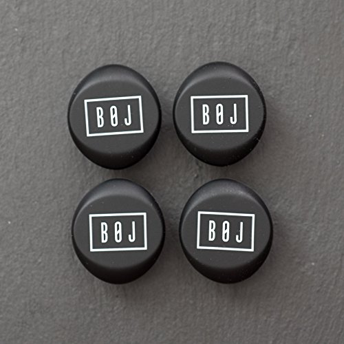 Click Here to See More Images BOJ Silicone Wine Caps - Set of 4 Reusable Wine Stoppers That Will Seal Champagne, Beer and Wine Bottles (set of 4, black)