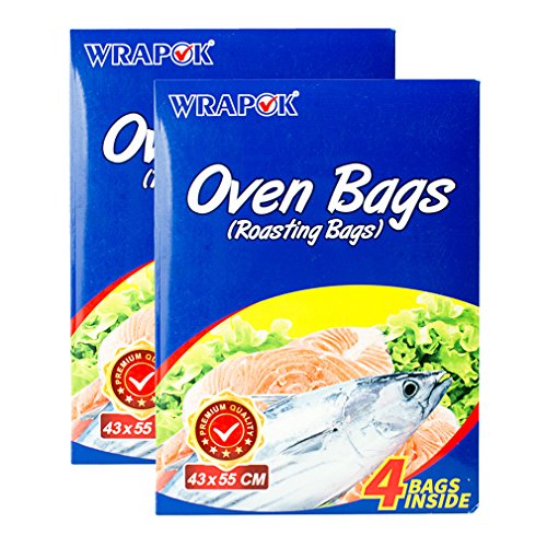 Wrapok Oven Bags Roasting Bags Microwave Fish Turkey Meats Bags 2 Packs