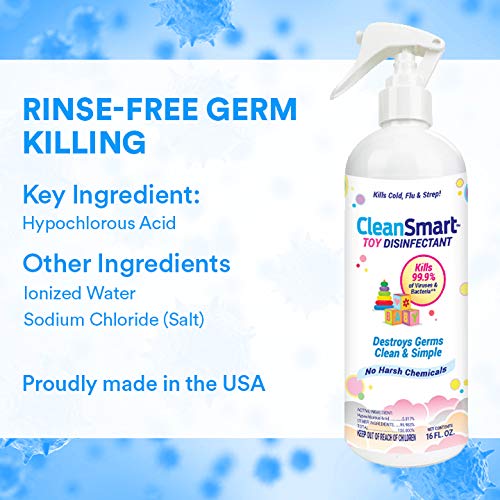 CleanSmart Toy Disinfectant Spray Kills 99.9 of Viruses and Bacteria