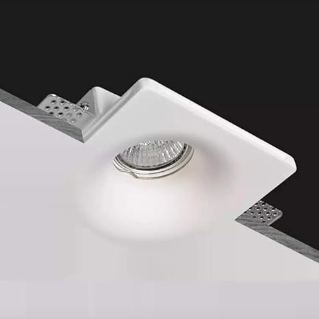 Eurekaled Portafaretto In Gesso Ceramico Da Incasso Conico Per Controsoffitti Per Gu10 E Mr16 Cod Pf1288 Amazon It Illuminazione