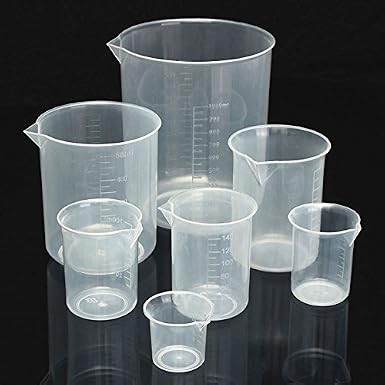 Exclent 25ml A 1000ml Graduaron El Recipiente Volumetrico Del Cubilete Del Plastico Transparente Para El Laboratorio 250ml Amazon Es Industria Empresas Y Ciencia